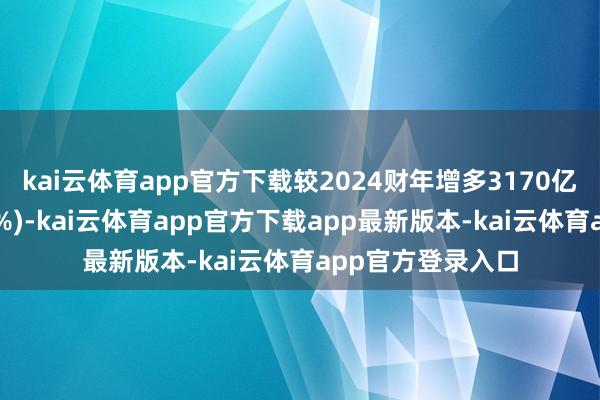 kai云体育app官方下载较2024财年增多3170亿好意思元(增幅6%)-kai云体育app官方下载app最新版本-kai云体育app官方登录入口